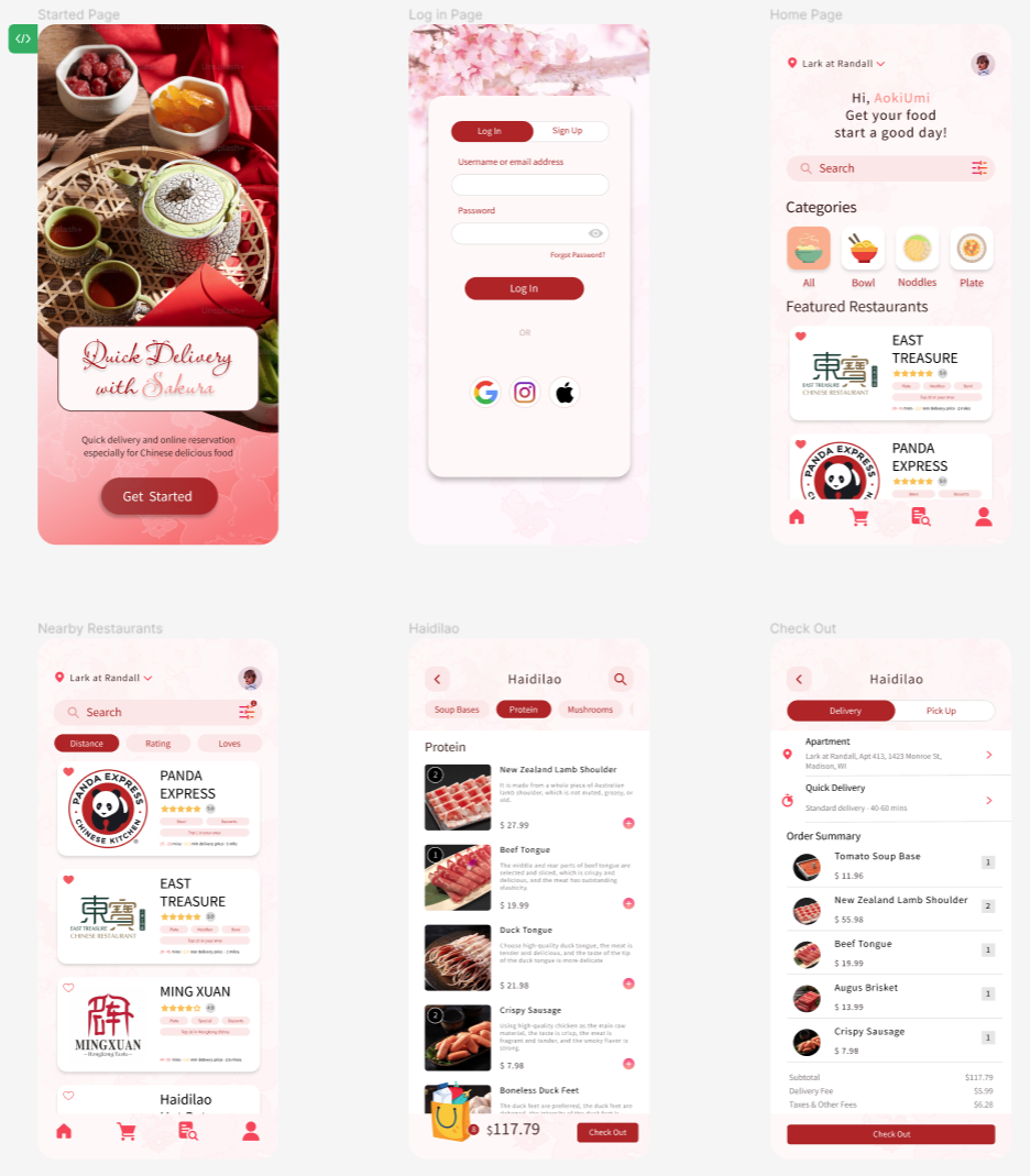 food app design